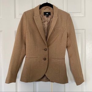 H&M Tan Blazer sz 2 in Excellent Condition